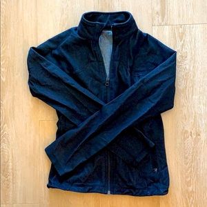 Lululemon black zip up-Size 2